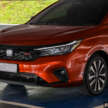 Honda City sedan 2025 dalam Phoenix Orange Pearl