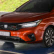 Honda City sedan 2025 dalam Phoenix Orange Pearl