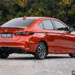 Honda City sedan 2025 dalam Phoenix Orange Pearl