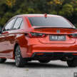 Honda City sedan 2025 dalam Phoenix Orange Pearl