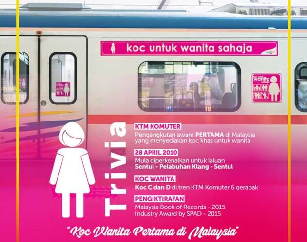 KTMB umum kes gangguan terhadap penumpang wanita menurun – koc wanita sambut ulangtahun ke-15