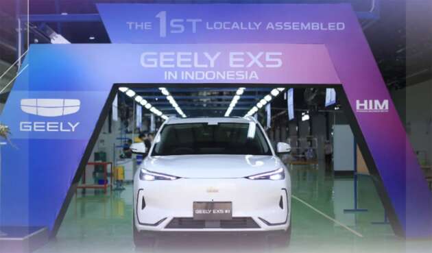 Produksi percubaan Geely EX5 bermula di Indonesia – CKD penuh kembar Proton eMas 7 mula suku-4 2025