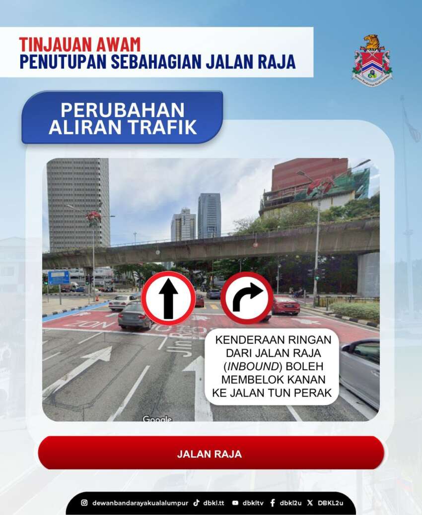 Jalan Raja KL ditutup sebahagiannya pada 9-15 Jun 1923724