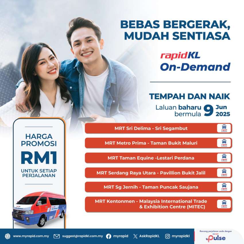 Rapid KL On-Demand memperkenalkan 13 zon baharu mulai hari ini – Pavilion Bukit Jalil, FRIM, MITEC, dll 1923711