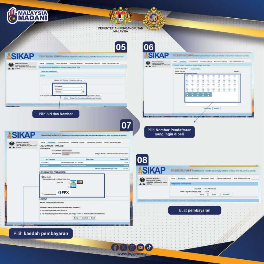 Siri plat khas ‘A_A’ yang masih berbaki dibuka untuk jualan mulai 5 Jun 2025 melalui portal MySikap – JPJ 1922478