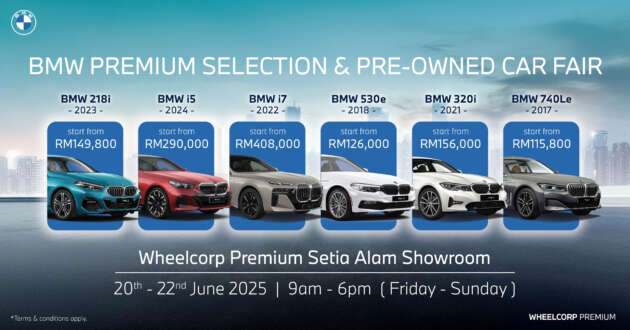 BMW Wheelcorp Premium Setia Alam BMW Premium Selection (BPS) Event – exceptional deals, June 20-22