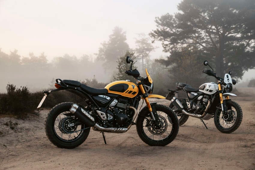 Triumph Scrambler 400 XC didedah – penampilan lebih lasak, rim spoked 19 inci depan dan 17 inci belakang 1938915