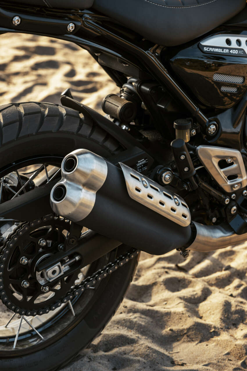 Triumph Scrambler 400 XC didedah – penampilan lebih lasak, rim spoked 19 inci depan dan 17 inci belakang 1938906