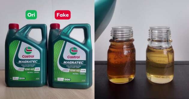 Castrol Malaysia tunjuk beza antara minyak enjin asli dan palsu – berjimat jangan sampai enjin rosak!