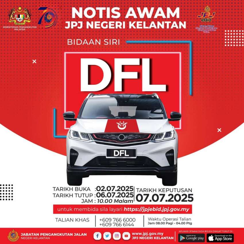 JPJ eBid: Siri DFL dan QM_T dibuka untuk bidaan 1935602