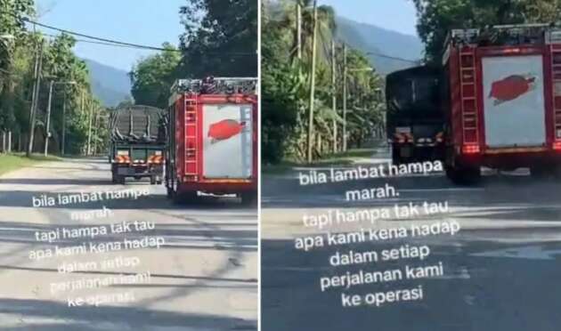 Lorry blocking <em>bomba</em> truck in viral video gets <em>saman</em> – PDRM reminds to be alert to siren, lights and give way