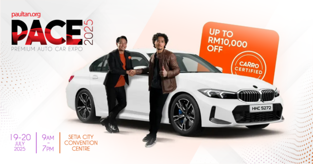 PACE 2025: Get up to RM10,000 off Carro Certified pre-owned cars, plus win more than RM100,000 in prizes!