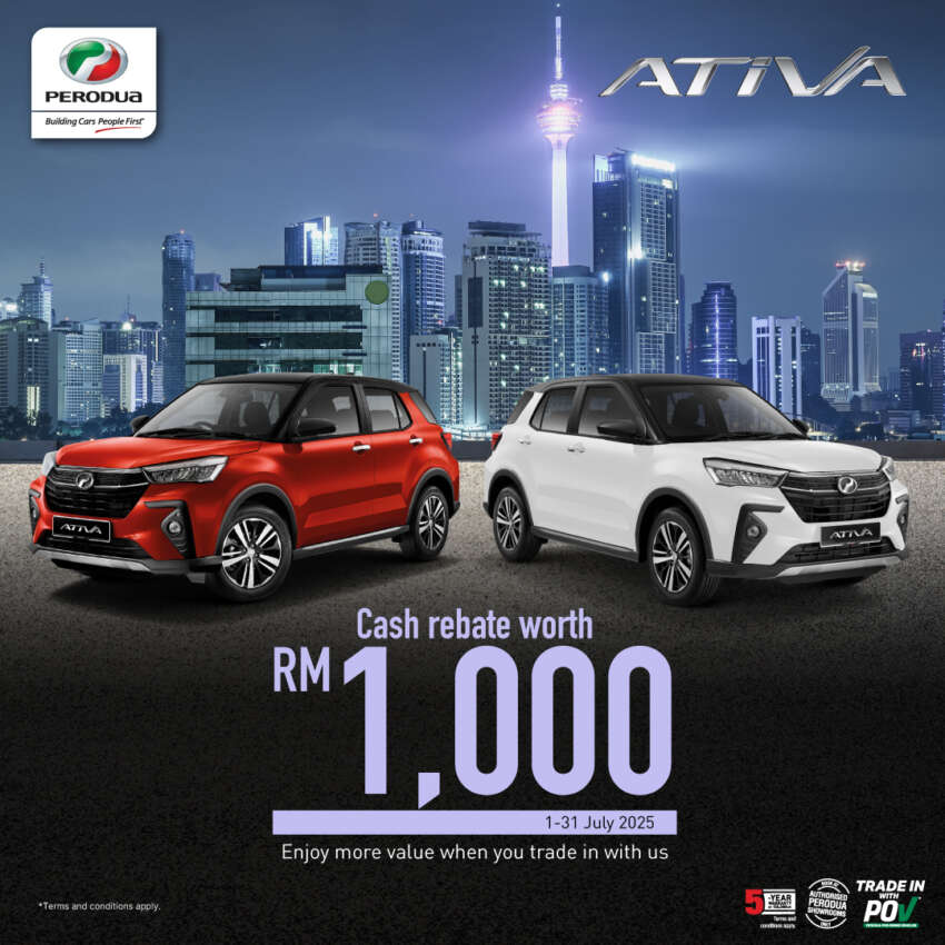 Perodua anjur promosi Julai 2025 – Ativa dapat rebat tunai RM1,000 dan diskaun RM4,000 untuk Aruz 1935934
