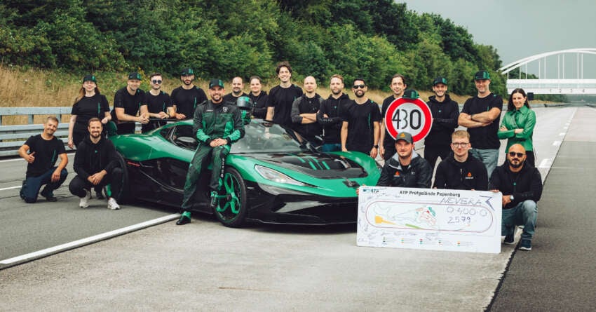 Rimac Nevera R sets new 0-400-0 km/h record – 25.79 seconds; world’s fastest production EV at 431.45 km/h 1939287