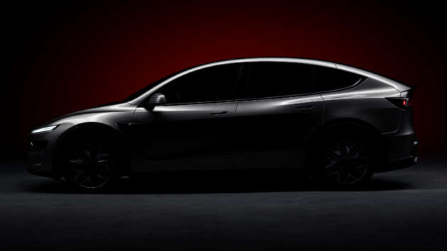 Tesla Model Y L muncul dalam teaser di China – jarak roda lebih panjang, tiga baris tempat duduk?