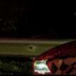 2025 Proton Saga MC3 seen astatine nighttime – rear taillights with S70-like LED signature; LED projector headlamps