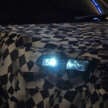 2025 Proton Saga MC3 seen astatine nighttime – rear taillights with S70-like LED signature; LED projector headlamps