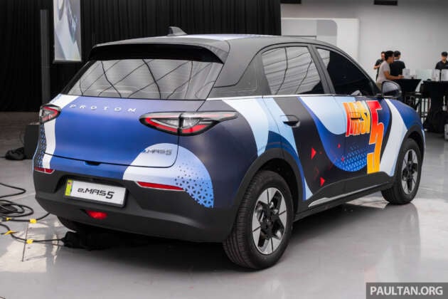 Proton eMas 5 previewed – rebadged Geome Xingyuan, RWD, 250 to 325 km WLTP, Oct launch