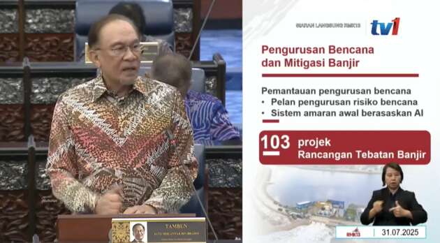RMK13: Lebih RM20 bilion untuk 103 projek tebatan banjir di seluruh negara, sistem amaran awal AI