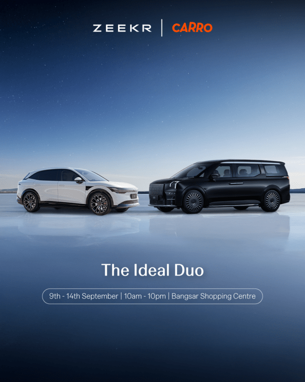 Check out the Zeekr 7X SUV and Zeekr 009 MPV at the Bangsar Shopping Centre roadshow this week