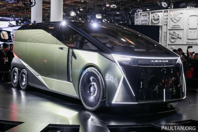 Lexus LS Concept reimagines luxury sedan as 6-wheeled MPV; LS Coupe, Micro Concepts also debut