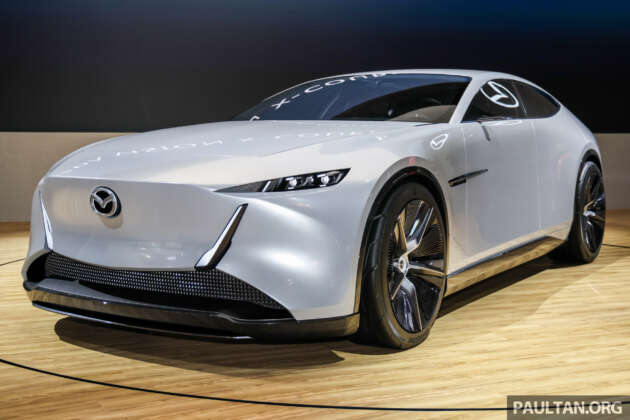 Mazda Vision X-Coupe – rotary PHEV with Mazda 3 styling, 510 PS, 160 km EV range, 800 km total
