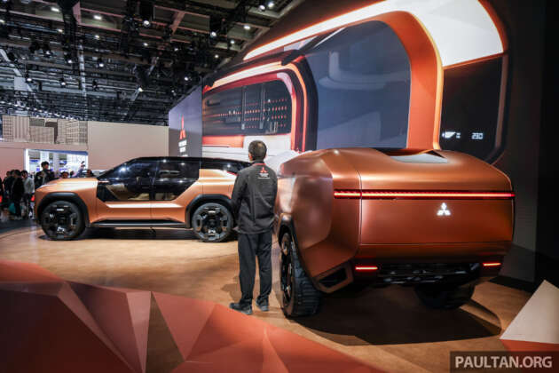 Mitsubishi Elevance Concept shown – six-seater, quad-motor plug-in hybrid SUV with glamping trailer