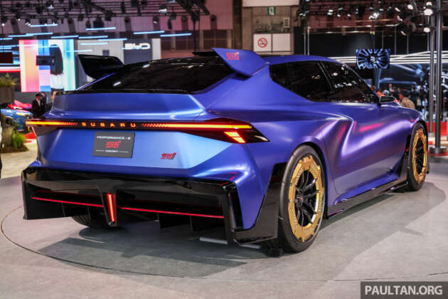 Subaru Performance-B and Performance-E STI concepts preview future petrol, electric WRX STIs