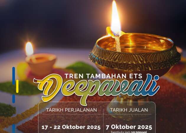 Dua tren tambahan KTM ETS sempena Deepavali