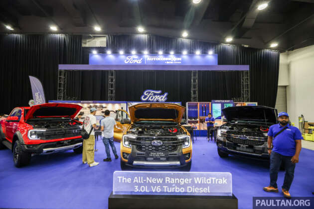 Ford Ranger XLT Plus, WildTrak 3.0 TD, Raptor petrol displayed at ACE 2025 – up to RM16,000 in savings
