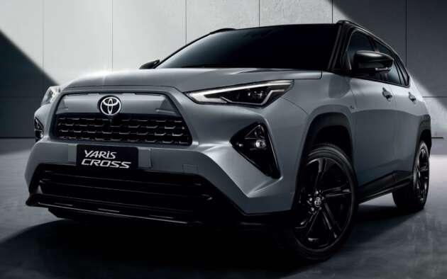 Toyota Yaris Cross Nightshade diperkenal di Thailand — kemasan hitam, 1.5L hibrid, jana 111 PS; RM117k