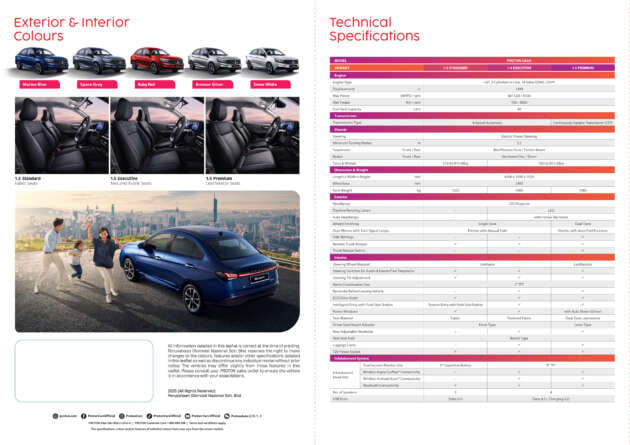 Proton Saga 2026 dilancarkan di Malaysia — Standard, Executive, Premium; 1.5L NA 120 PS; dari RM38,990