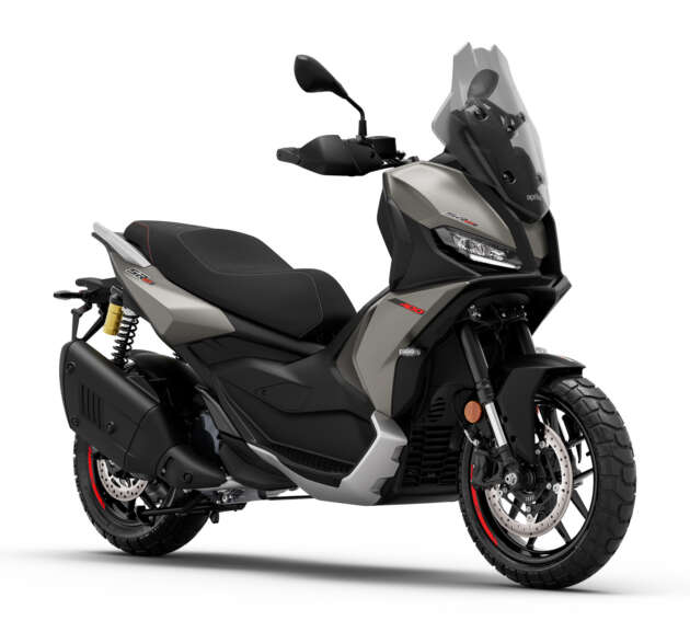 Aprilia SR GT 400 muncul di EICMA 2025 – skuter crossover enjin satu silinder 399 cc, brek empat piston