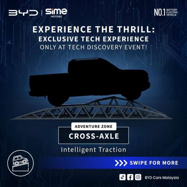 BYD Shark 6 akan dipertonton di Malaysia — trak pikap PHEV di acara BYD Tech Discovery 2025