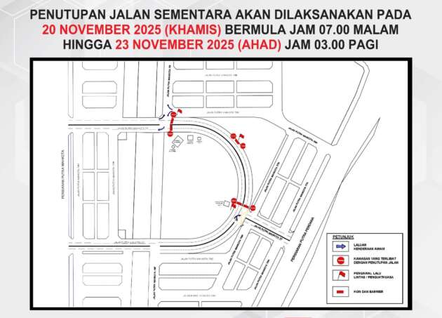 Jalan Mahkota 7/7 in Putra Heights closed from Nov 20-23 for Selangor Hawkers Day event – MBSJ