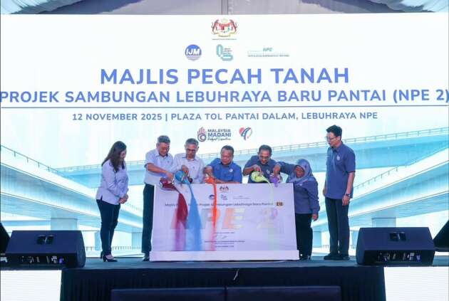 Majlis pecah tanah NPE 2 – 6.4km, dari Plaza Tol Pantai Dalam ke Jalan Istana,  MLFF; kos pembinaan RM1.7b