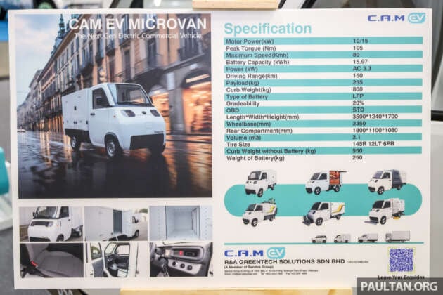 CAM EV Microvan – target launch in Malaysia 2Q 2026, based on Nextem Vaquita, single seater, est RM65,000