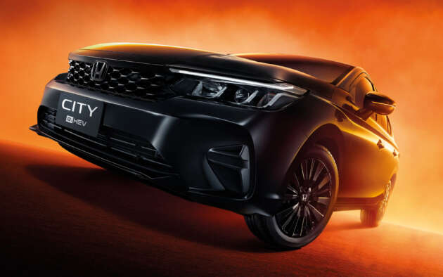 Honda City The Black Outshine dilancar di Thailand – hanya hibrid; kemasan hitam, aloi 16″; dari RM94k