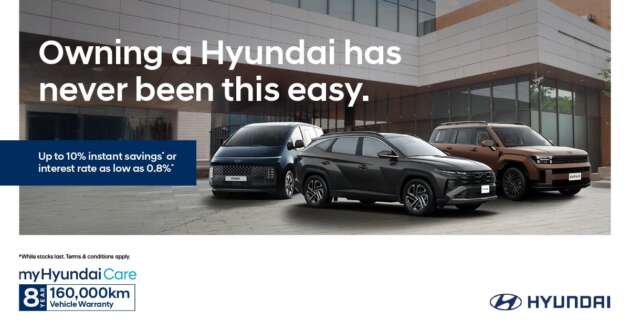 Beli model baharu Hyundai dan jimat hingga RM10k, kadar faedah rendah; diskaun 20% untuk minyak enjin
