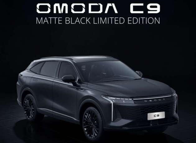 Omoda C9 Matte Black Limited Edition di Malaysia