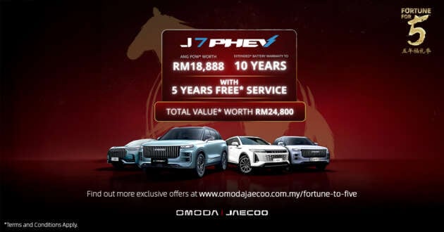 Masuk Tahun Kuda dengan rebat Tahun Baru Cina sehingga RM18,888 untuk model Omoda & Jaecoo!