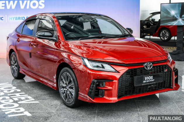 Toyota Vios Hibrid dilancar di Malaysia – 111 PS, 27.8km/l; HEV dan GR Sport; RM103,900-RM109,900