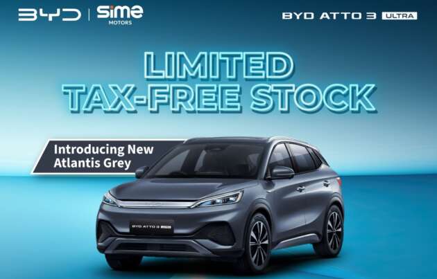 BYD Atto 3 Ultra dapat pilihan warna baharu Atlantis Grey – stok bebas cukai terhad berharga RM105,800