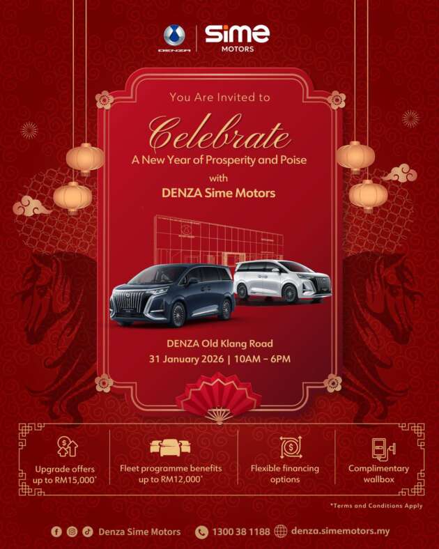 Denza Sime Motors Old Klang Road welcomes CNY this Jan 31 – upgrade offers of up to RM15k and more