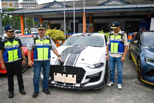 JPJ sita enam kereta mewah termasuk satu dengan nombor pendaftaran palsu dalam Ops Khas di Karak