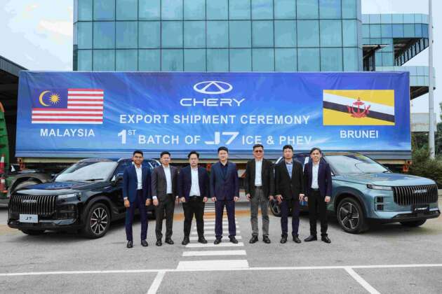 Chery Malaysia mula eksport Jaecoo J7 2WD dan J7 PHEV yang dipasang di Shah Alam ke Brunei