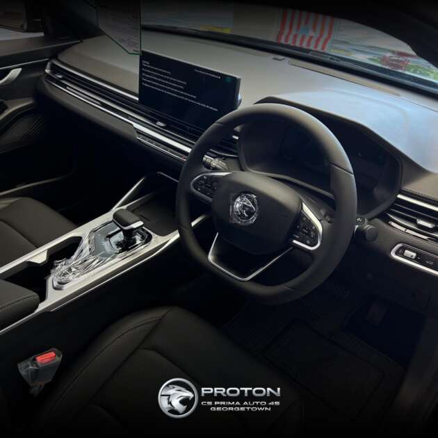 2026 Proton S70 MC1 shown – i-GT 4-cyl, new headlights and wheels, bodykit with red lines, Giti tyres