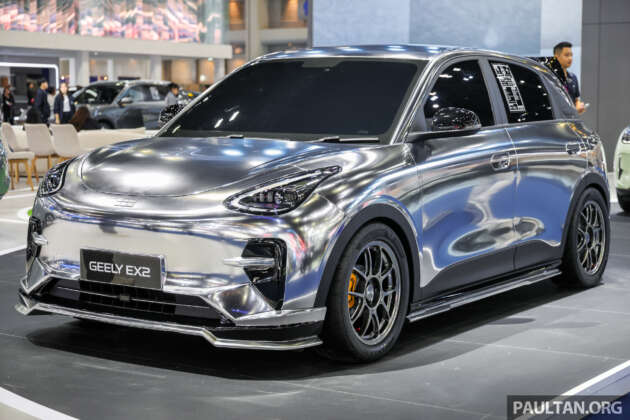 Geely EX2 dengan kit badan dipamer di Thailand – kembar EV Proton eMas 5 diubah suai pelbagai gaya