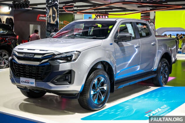 Isuzu D-Max EV di Bangkok – dua motor, 190 PS, 350 Nm, WLTP sehingga 263 km; CKD; harga RM192k