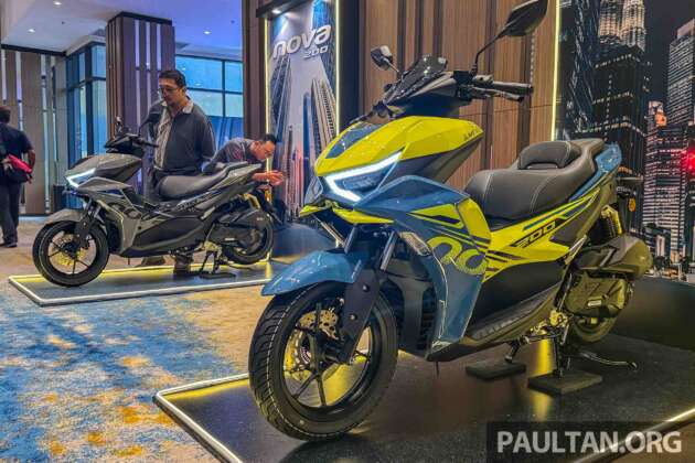 Aveta Nova 200 dilancarkan di Malaysia – skuter 183 cc dengan ABS dan TC, penyerap belakang tabung